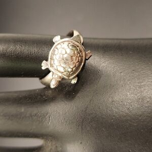 925 Turtle Spinner Ring